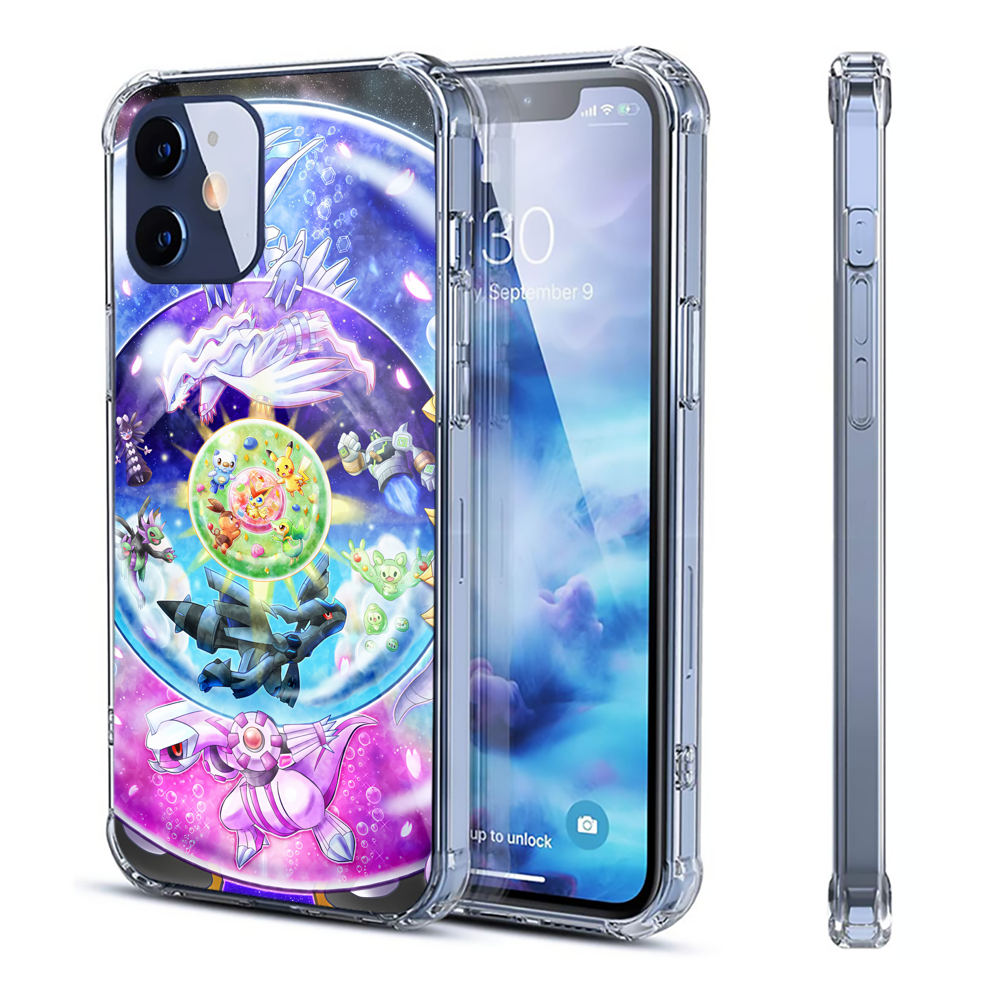 （画像用） ポケットモンスター Pokémon 【iPhone 12シリーズ対応】透明スマホケース（クリアソフトケース）